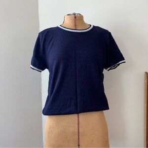 Vintage Knit Sweater Tee Shirt